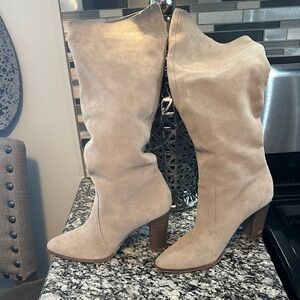 Elegant Tan Knee-High Women's Boots